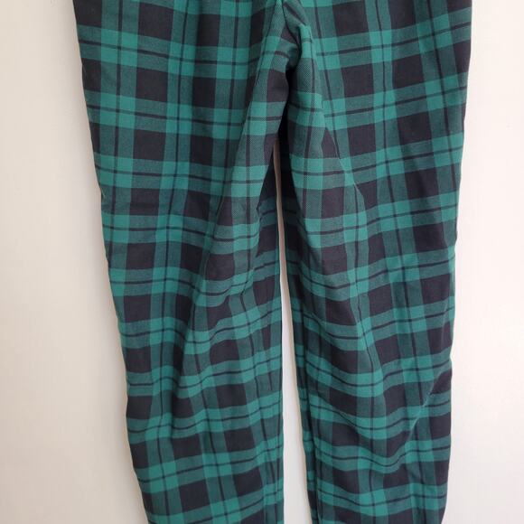Vintage Tartan Plaid Pants Pleated Preppy Hunt Club Green Holiday Women 9 - Picture 6 of 10